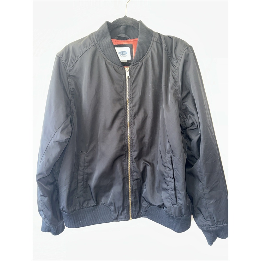 Old Navy Bomber‎ Style Jacket Black Size Xl